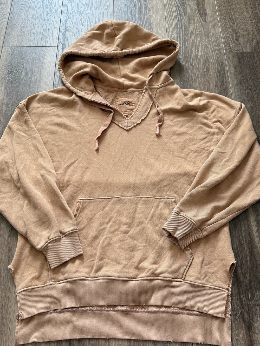 Aerie Neutral Tan Hooded women's Sweater Hoodie size XS - oversized